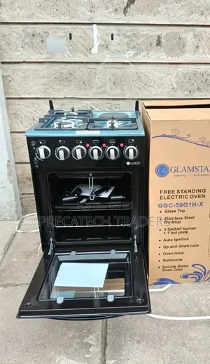 Glamstar 3+1 Cooker With Double Glass Oven Door