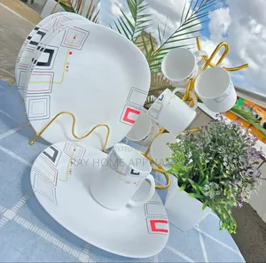 12PCS Breakfast Set
 
6pieces Plates 
6 Pieces Cups