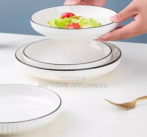 12Pcs Japanese COMBO 10.5inch Dinner Plate -6pcs 8 Inch Side Plates