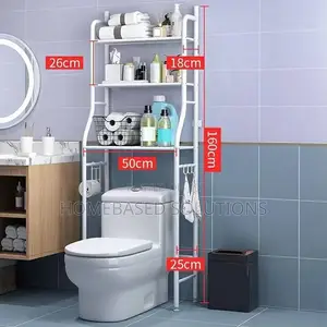 White 3 Layer Toilet Stand