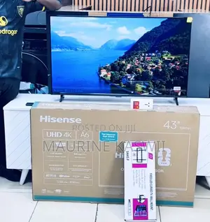 Hisense 43” Inch 4k TV -43 A6qken With Wall Mount