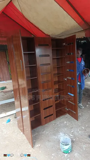 Three Doors Wooden Shoe Rack 👞