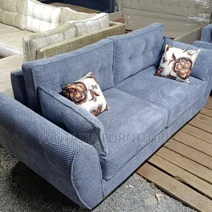 3-Seater Blue Sofa