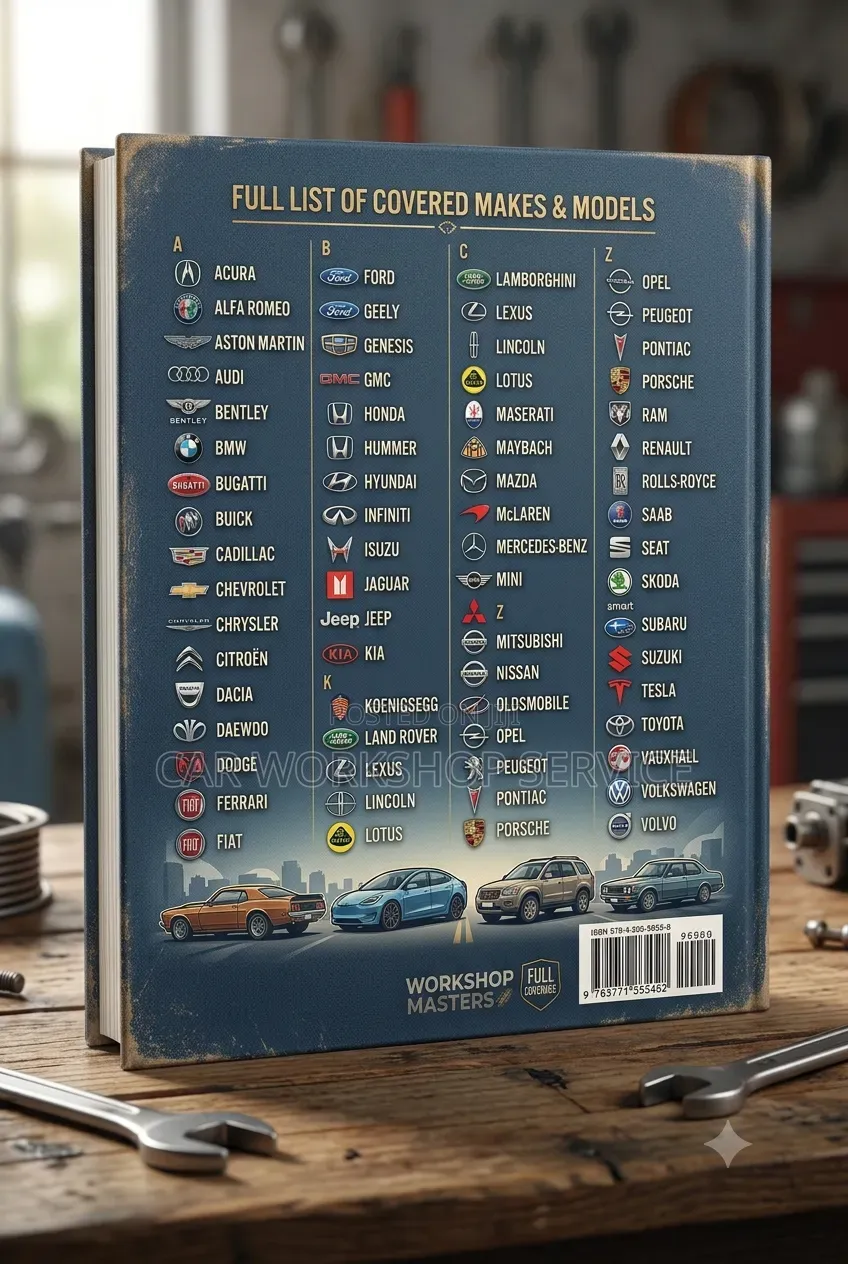 CARS SERVICE MANUAL: 100in1. Landrover BMW Pajero, Golf, Mazda, Benz