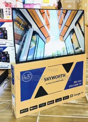 Skyworth 43”4k Uhd Google Frameless TV-