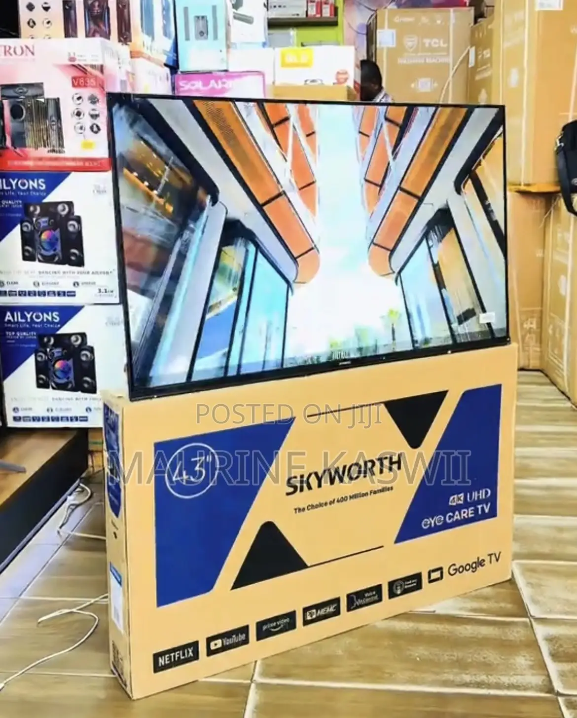 Skyworth 43”4k Uhd Google Frameless TV-