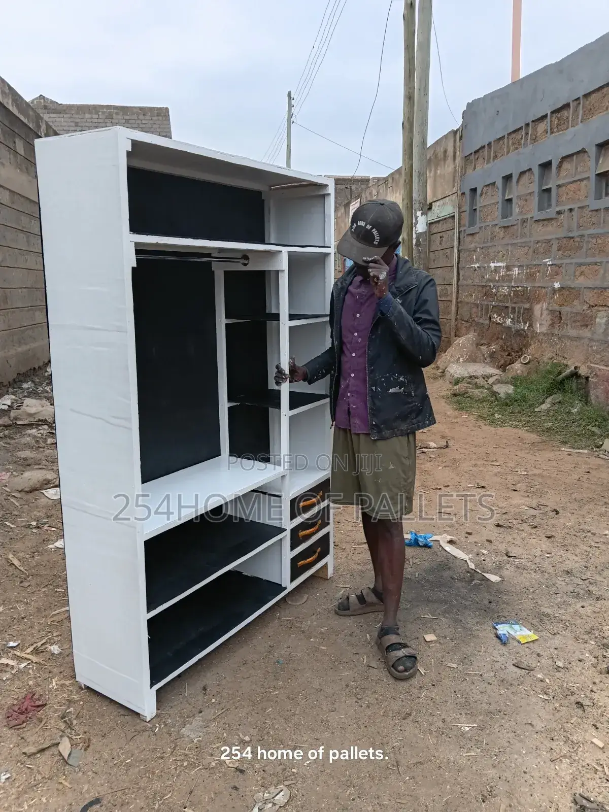4 by 6 Pallet Wardrobe