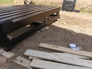 4 by 6 Foldable Pallet Bed With 2 Storage  Drawers