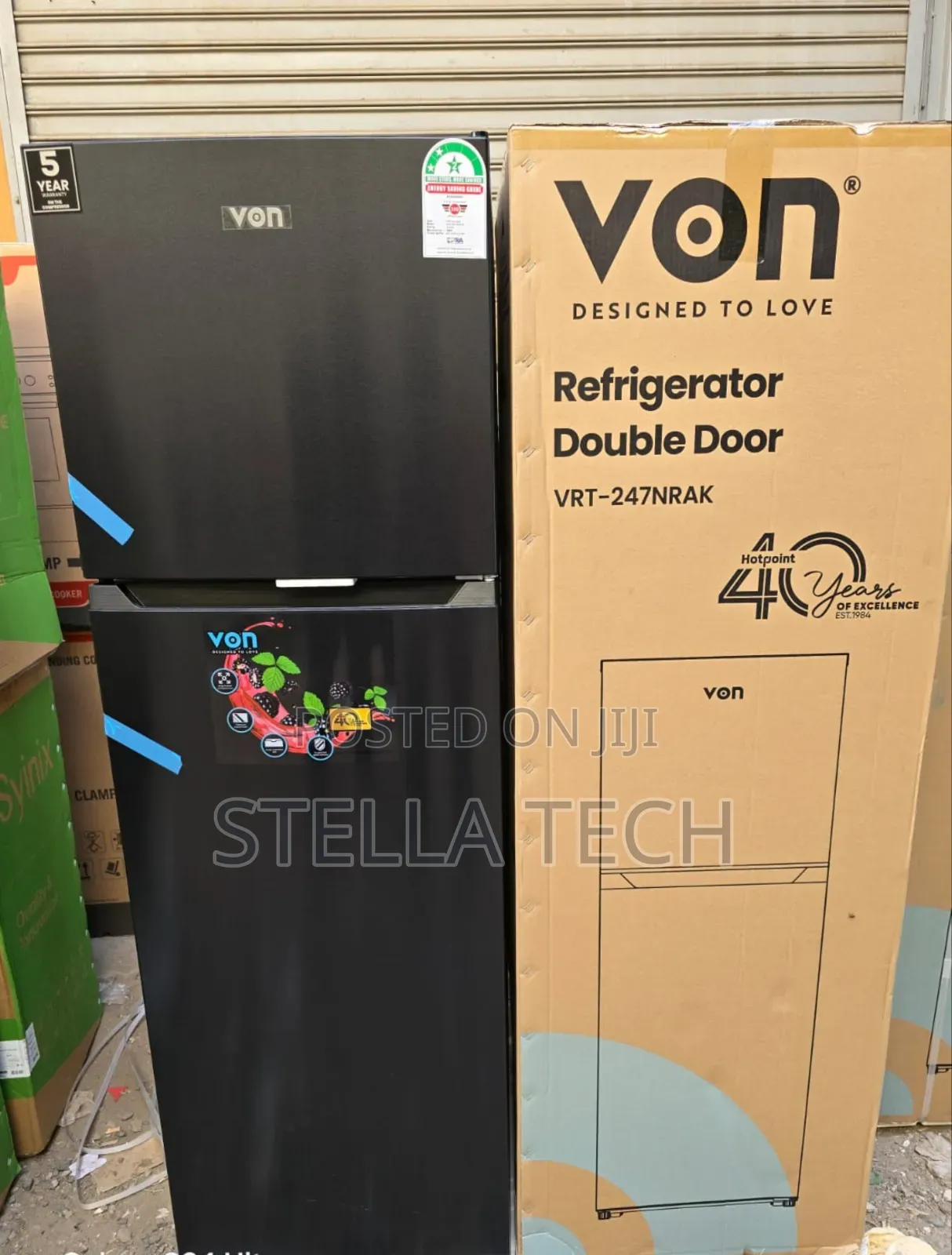Von 247 Litres Nofrost Double Door Refrigerator