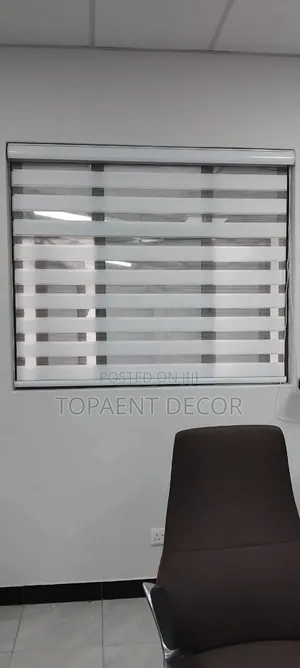 White Premium Horizontal Roller Window Blinds for Office Privacy