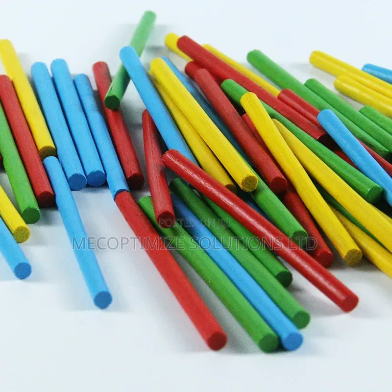 Montessori Wooden Math Intelligence Sticks Counting Rods Puzzle Toy
