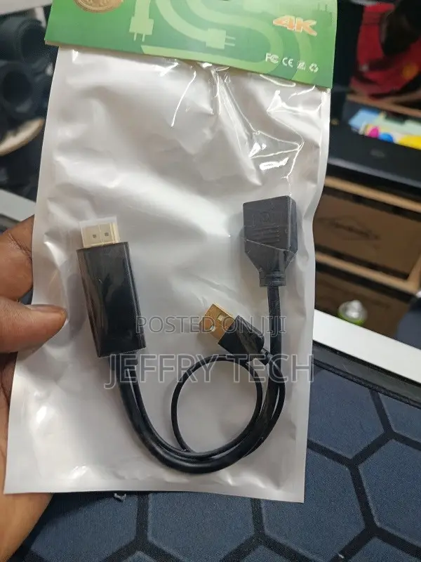 HDMI to DisplayPort Cable Adapter/Converter With USB Power, Male to Fe