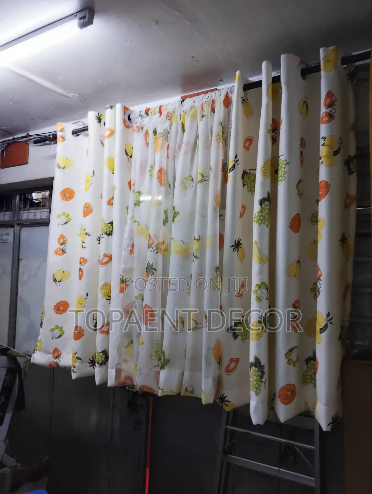 Fruit Themed Short Kitchen Curtains