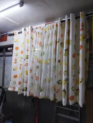 Fruit Themed Short Kitchen Curtains