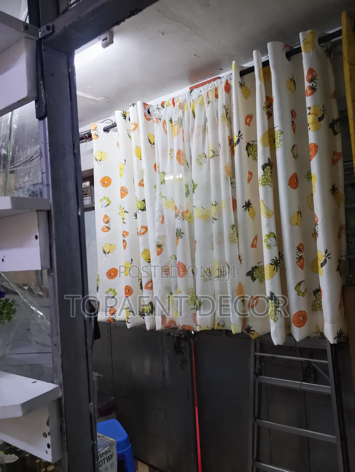 Fruit Themed Short Kitchen Curtains