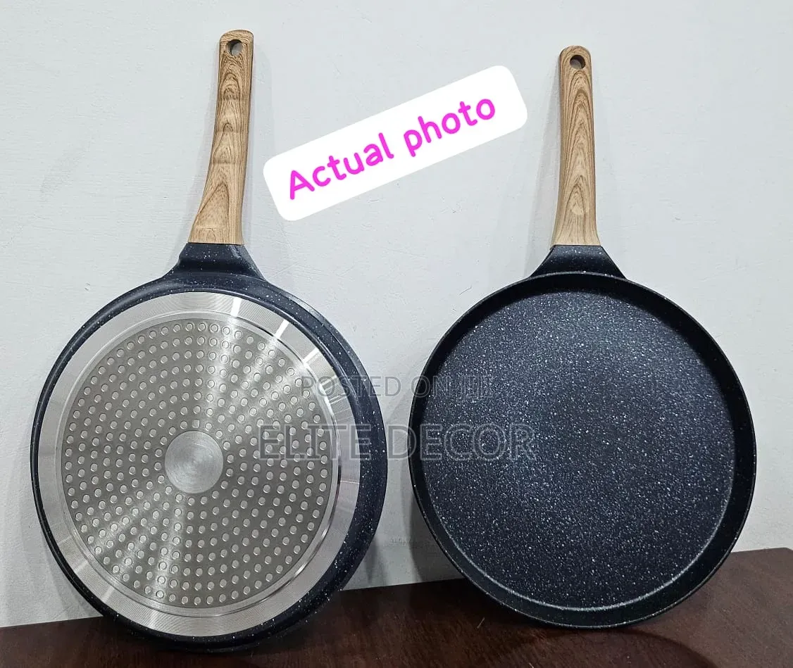 28cm High-Quality Granite Chapati Pan – Non-Stick, Gas & Induction