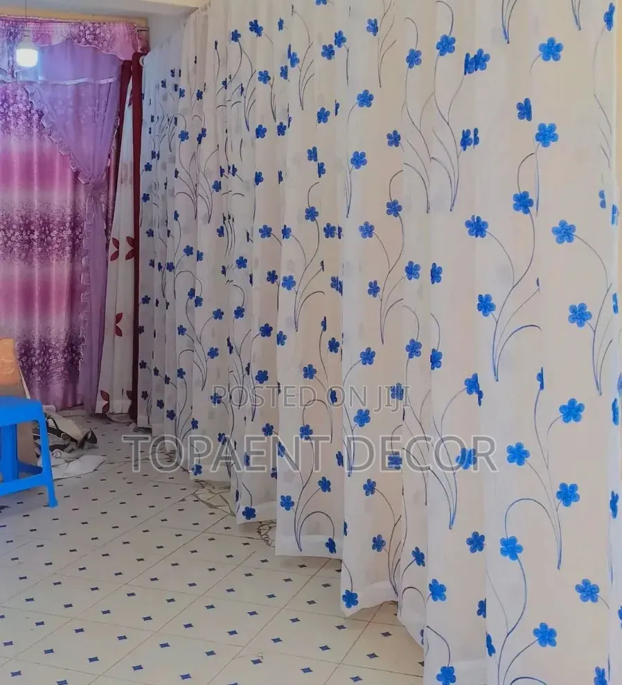 Flowered Sheers for Living Room and Bedroom
