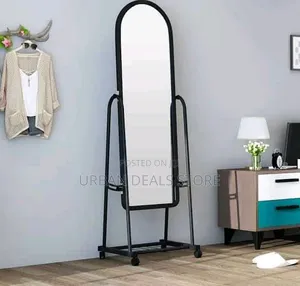 Full-Length Dressing Mirror With Shoes Rack