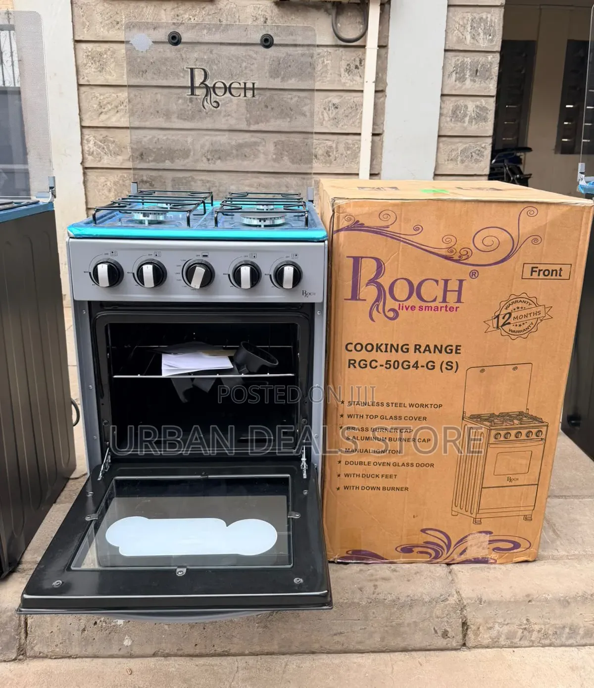 50×55 Roch Full Gas Standing Cooker