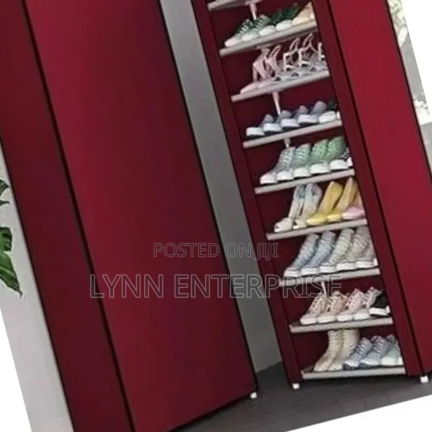 Singlerow Zipper Shoe Cabinet 50×30×158cm 10 Layers