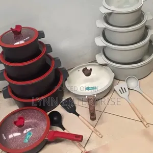 New Inn 15pcs DONNOR Cookware Granite Nonstick