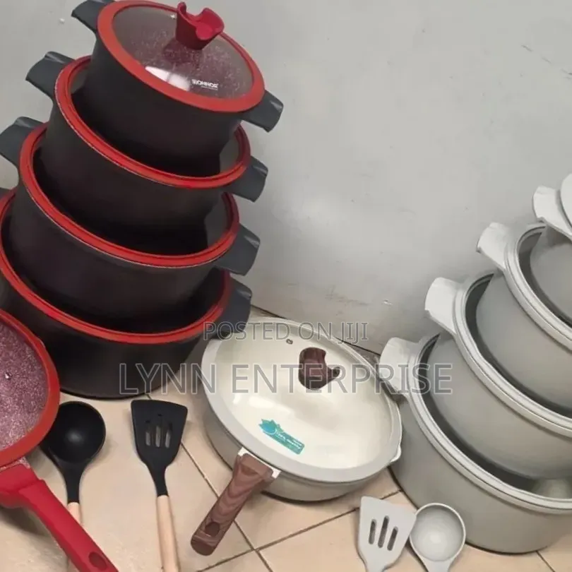 New Inn 15pcs DONNOR Cookware Granite Nonstick