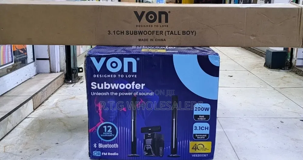 Von VES2003ET 3.1CH Tallboys Home Theatre System @