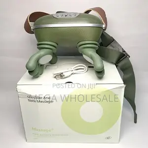 Soothing Heat Adjustable Straps Neck and Shoulder Pulse Massager
