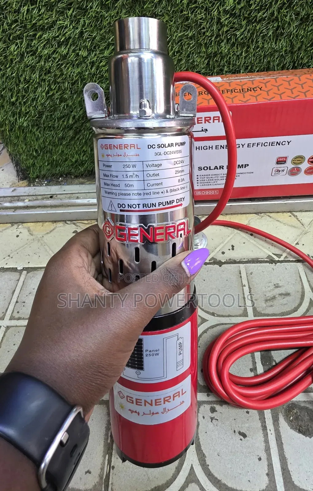 General DC Solar Pump 24v/50mhead