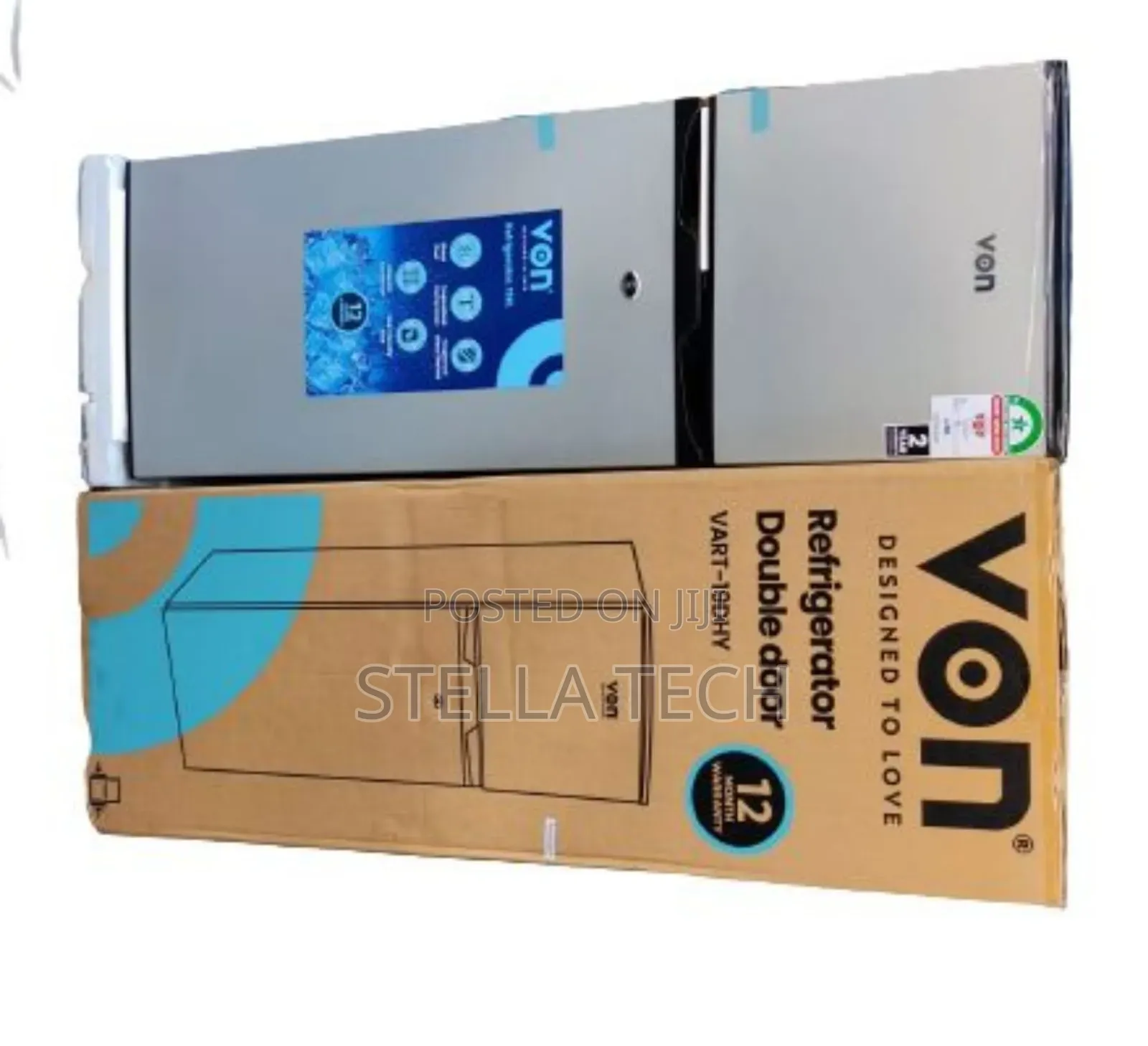 🔥Von  CAPACITY 136 LITRES Double Door Refrigerator