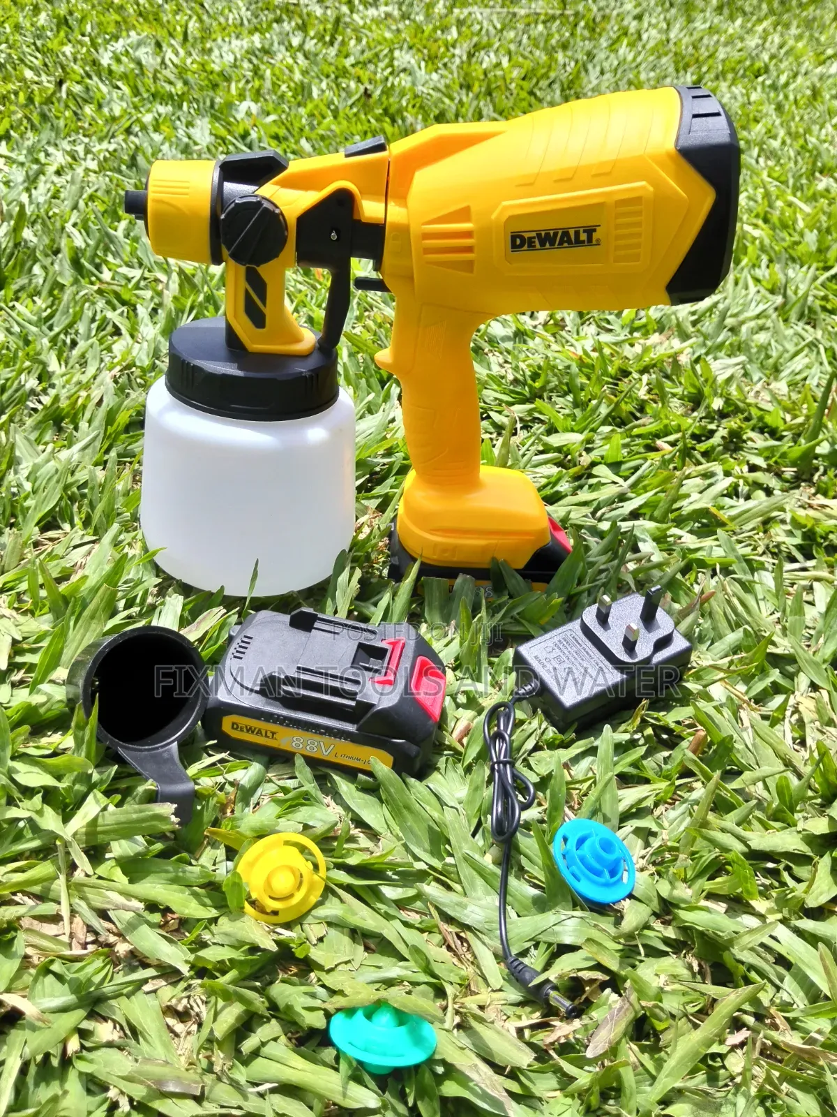 HVLP Dewalt Cordless Spray Gun Machine 88v 2 Battery Extra Nozzles