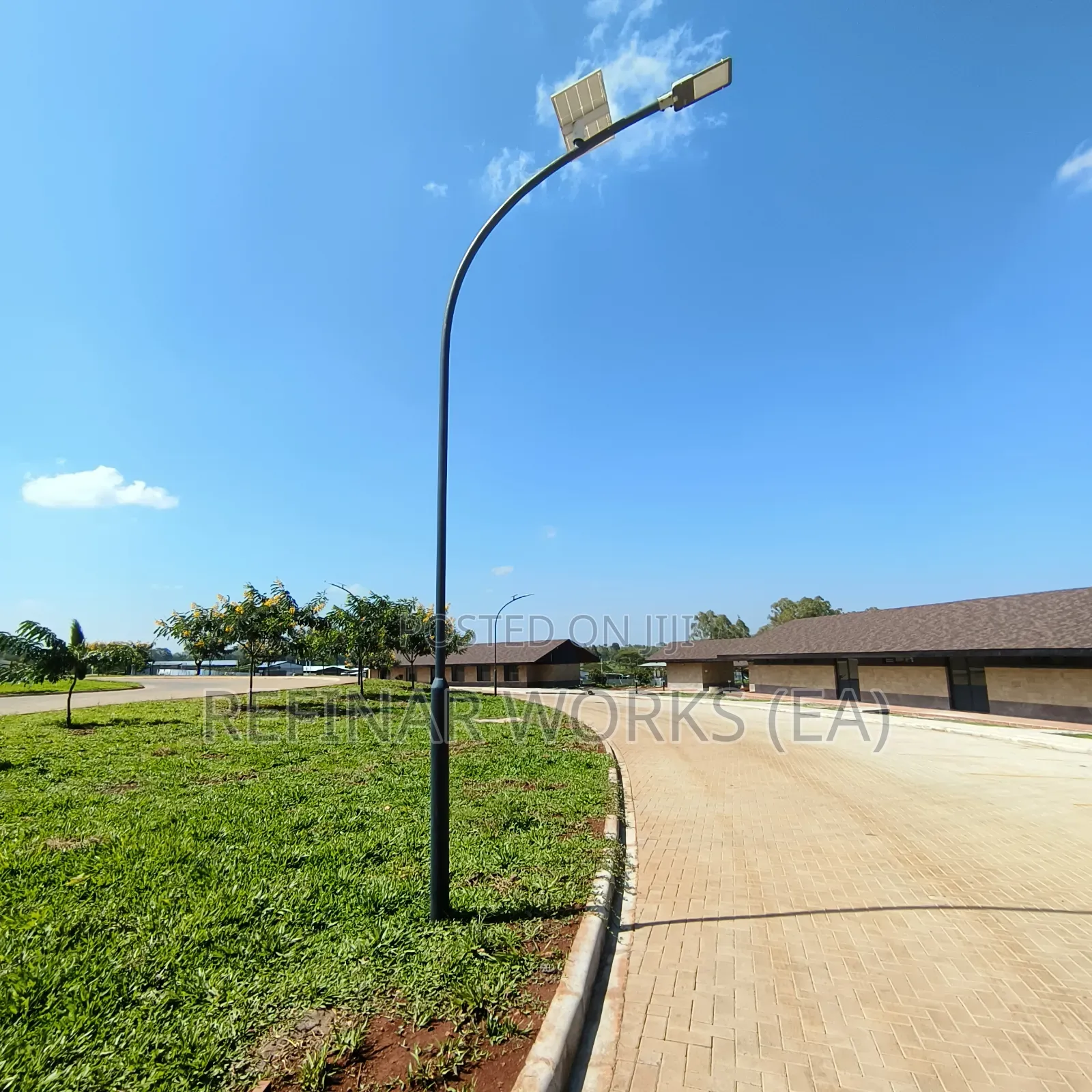 Custom Fabricated Lighting Poles With Anchor Bolts