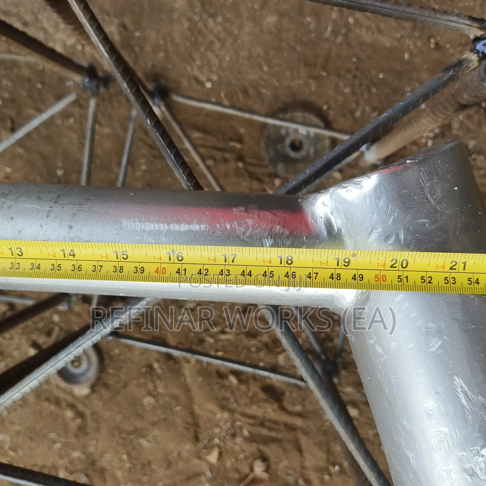 Custom Fabricated Lighting Poles With Anchor Bolts