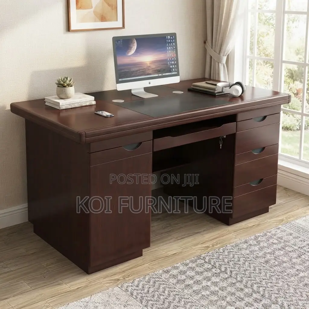 Office Desk; Executive Home Office 120CM Natutal Mahogany Desk