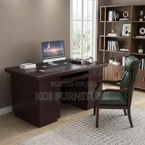 Office Desk; Executive Home Office 120CM Natutal Mahogany Desk