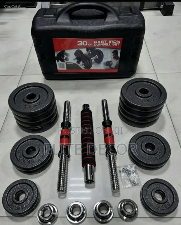Chrome Dumbbell Set 30KG With Carrying Case