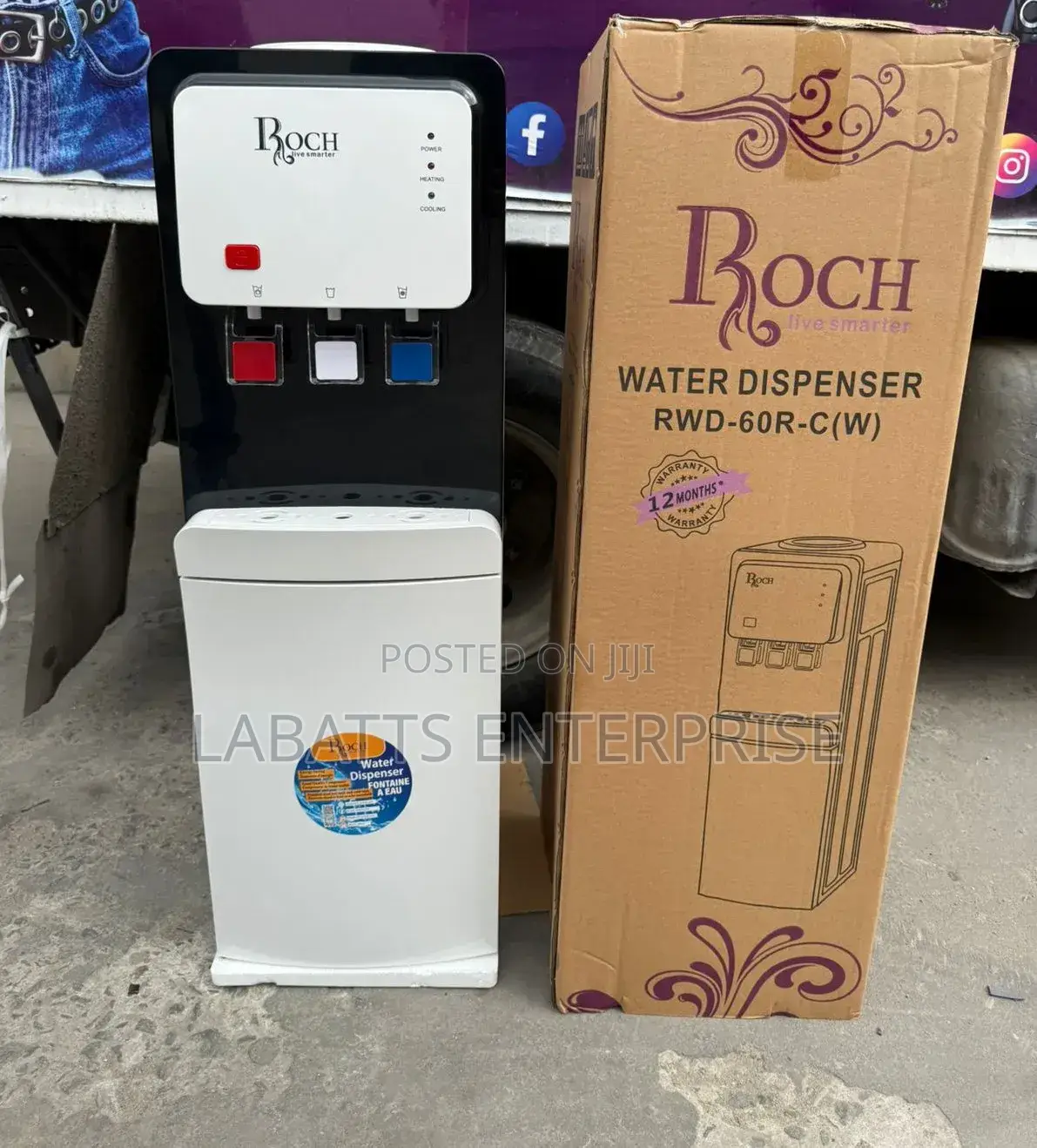 Roch 3-Tap Water Dispenser With Compressor