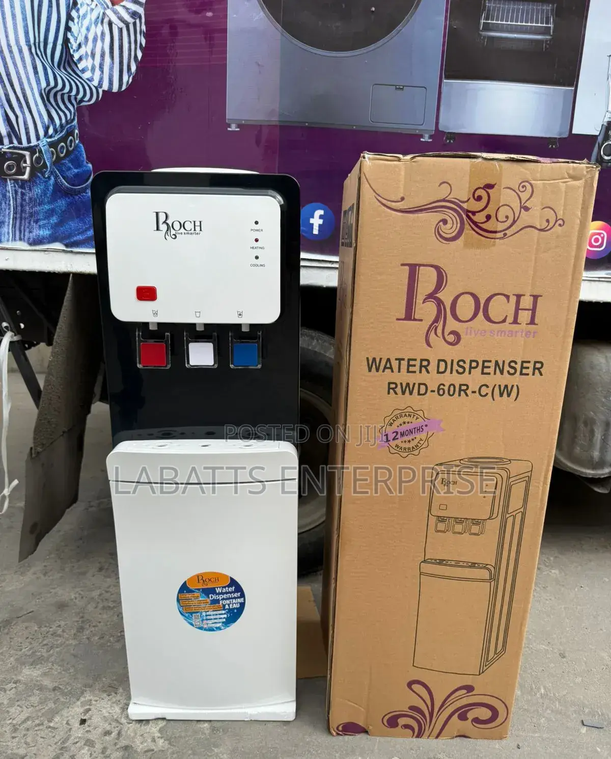 Roch 3-Tap Water Dispenser With Compressor