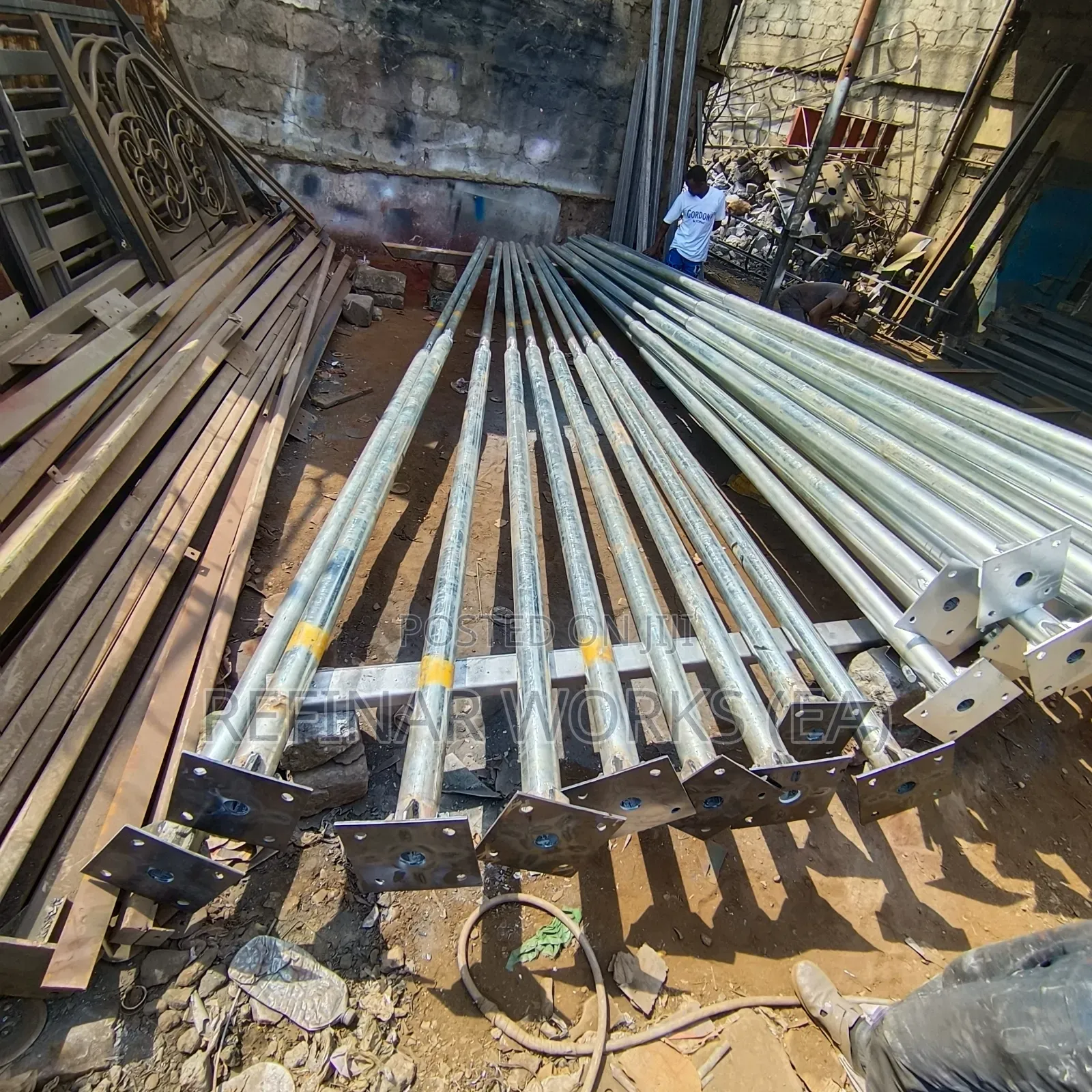 Made-to-Order Steel Lighting Poles and High Masts