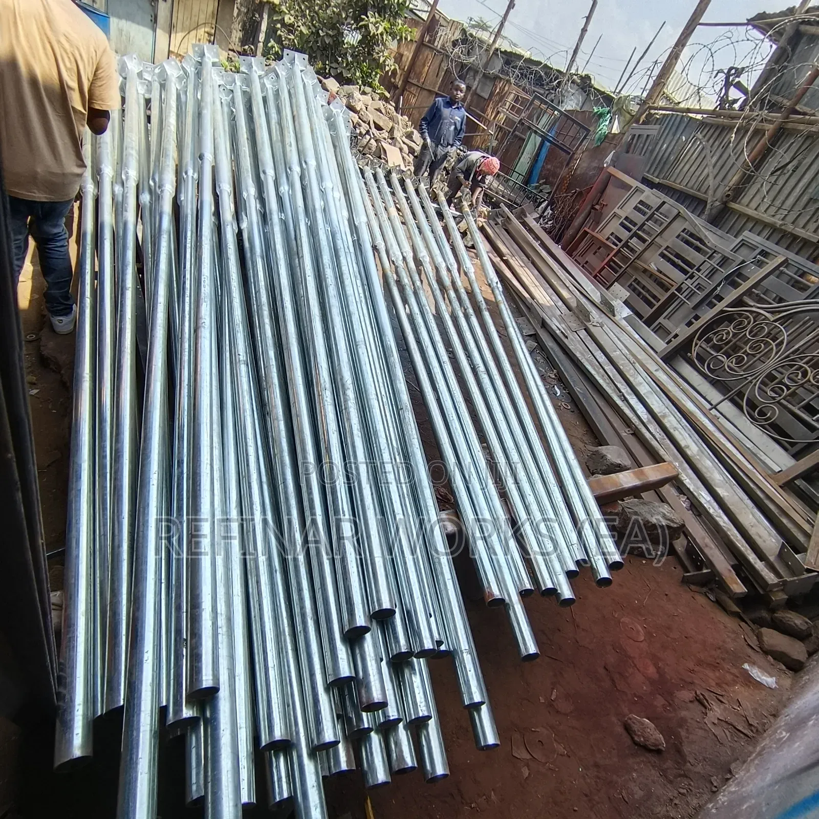 Made-to-Order Steel Lighting Poles and High Masts