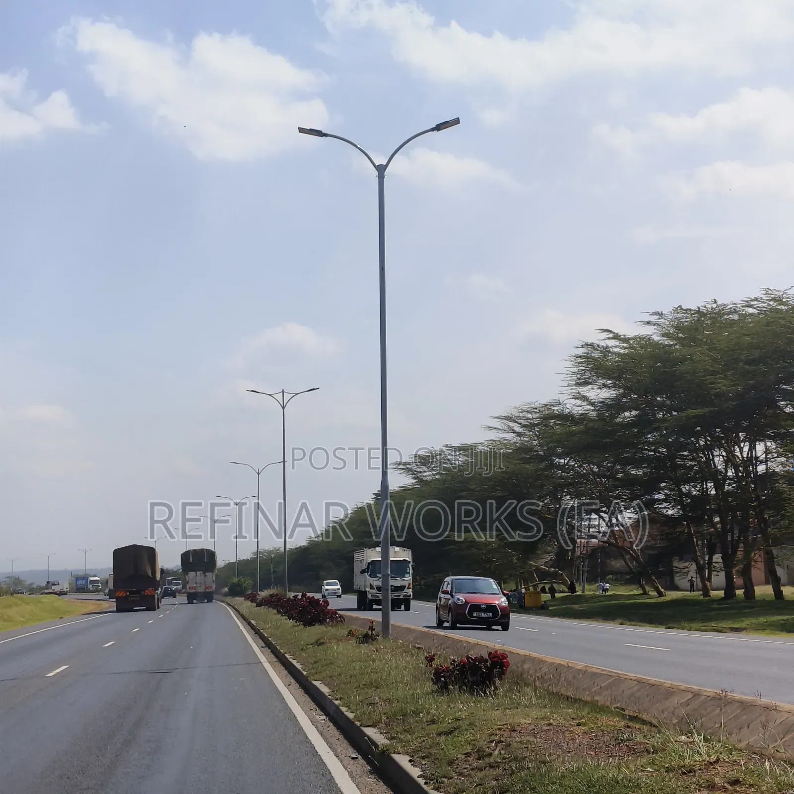 Made-to-Order Steel Lighting Poles and High Masts