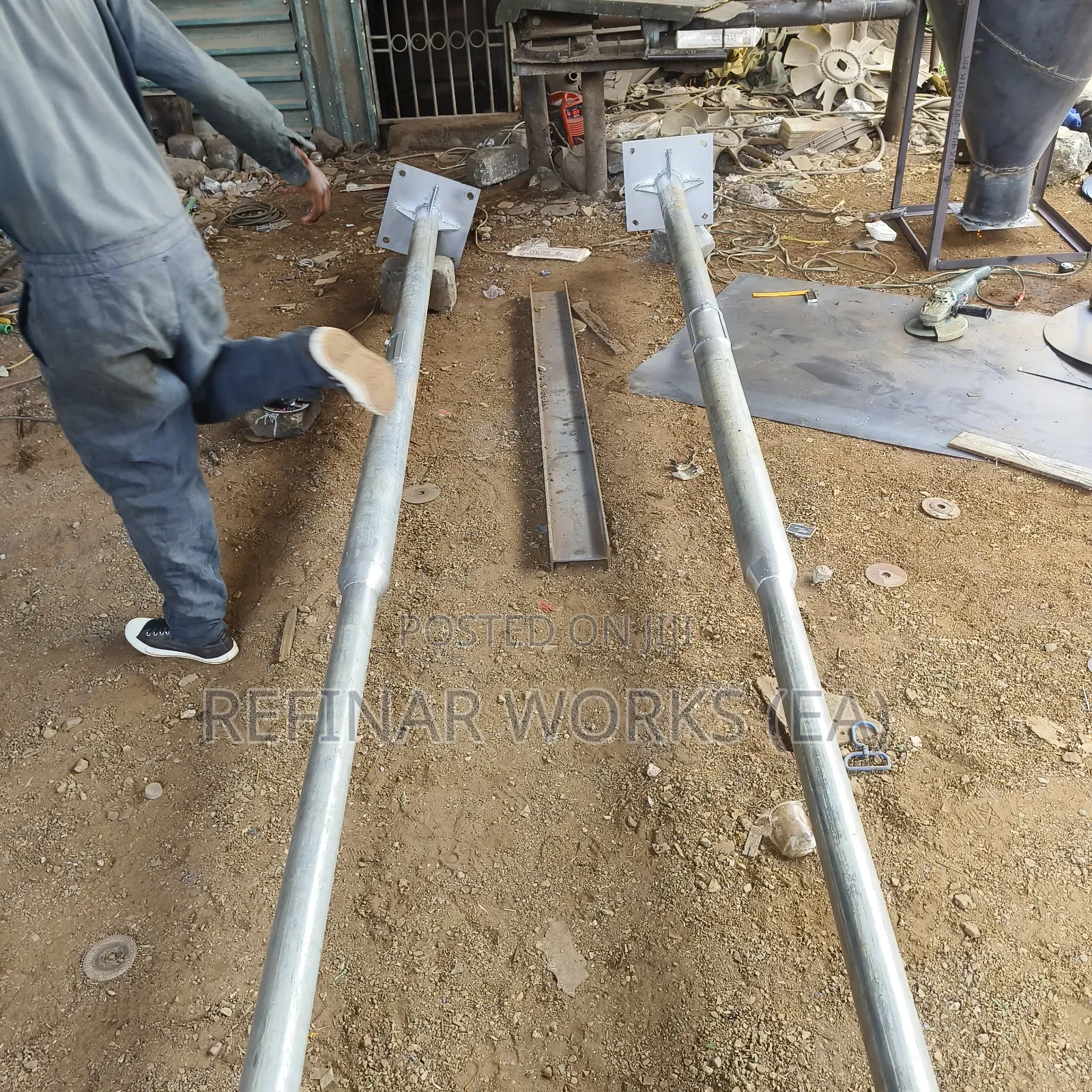 Made-to-Order Steel Lighting Poles and High Masts