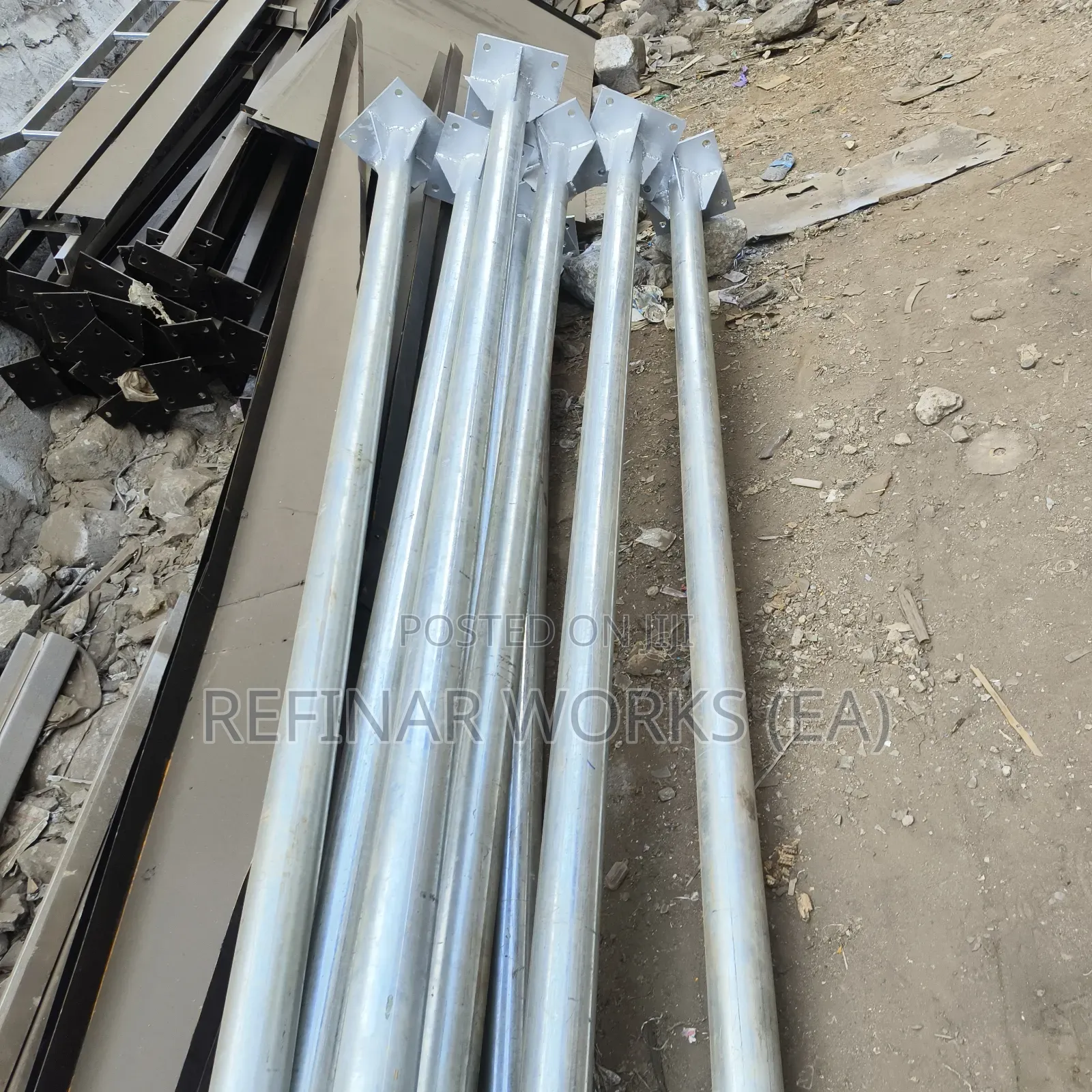 Made-to-Order Steel Lighting Poles and High Masts