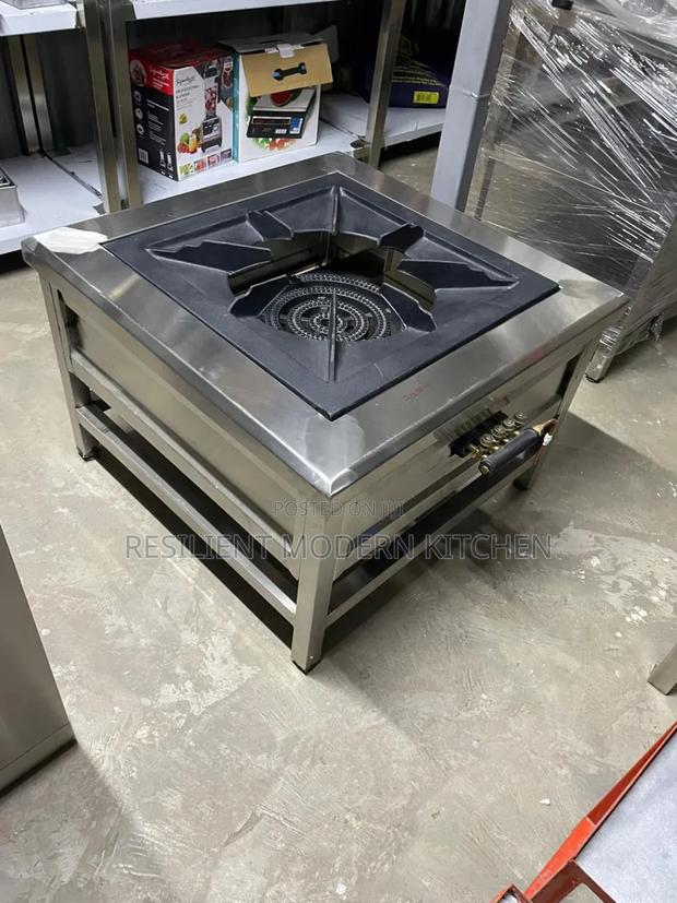 Commercial Stainless Steel 3 Ring Gas Cooker