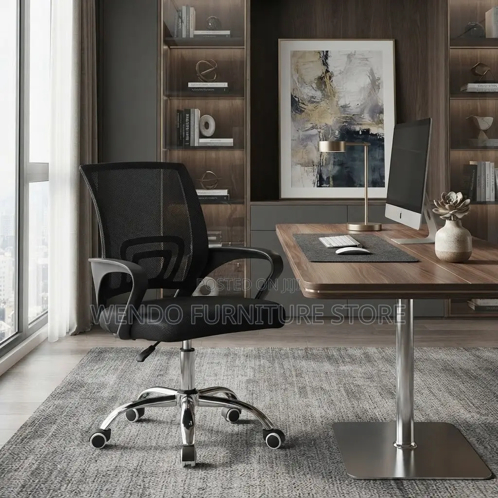 Office Chairs; Mesh Mid Backrest Clerical Home Sturdy Seat