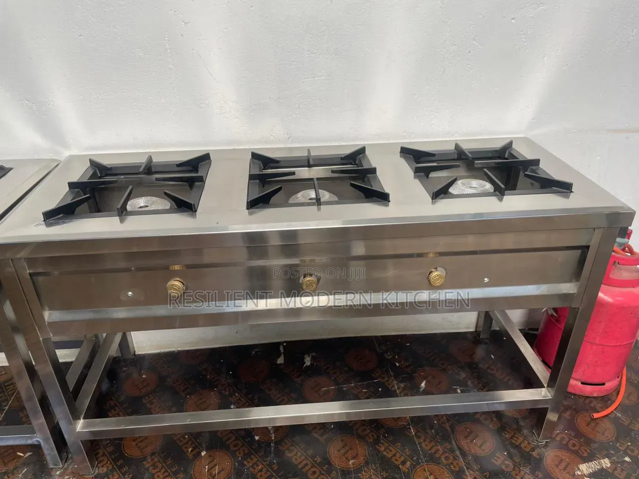 Stainless Steel Cast Grilled 3 Burner Gas Cooker