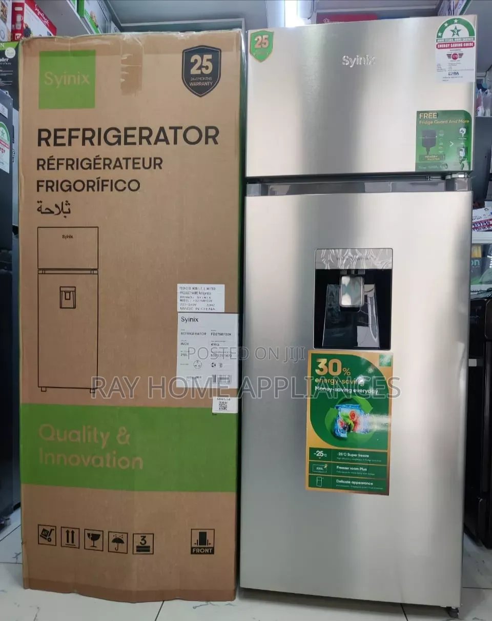 257litres Double Door Refrigerator With Water Dispenser