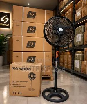 16-Inch Standing Fan With Round Base – Powerful & Oscillating