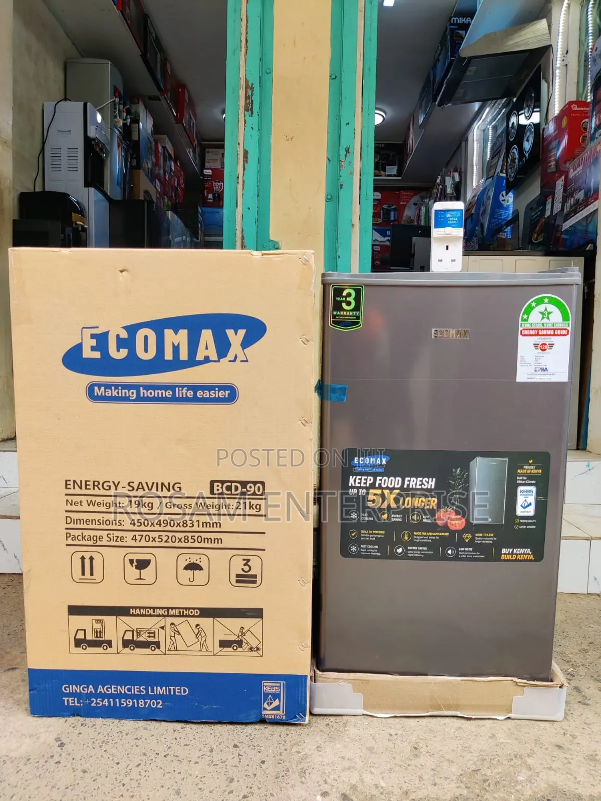 Ecomax Fridge 90L