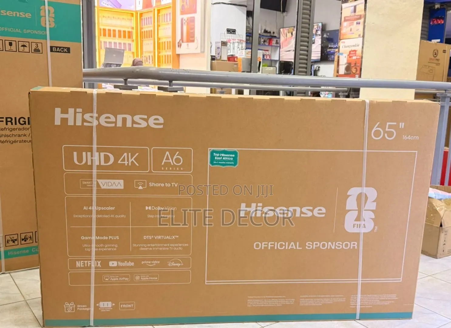 Hisense 65A6 65-Inch UHD 4K Smart Frameless TV – Premium Home